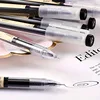 6pcs High Quality Gel Pen School Supplies Black Blue Red Ink Color 0.35mm Ballpoint Pen Cute Pen School Office Stationery 4