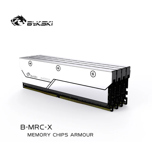 풀 레드 구리 방열 쿨러와 갑옷이 포함된 Bykski B-MRC-X DDR5 RAM 메모리 방열판