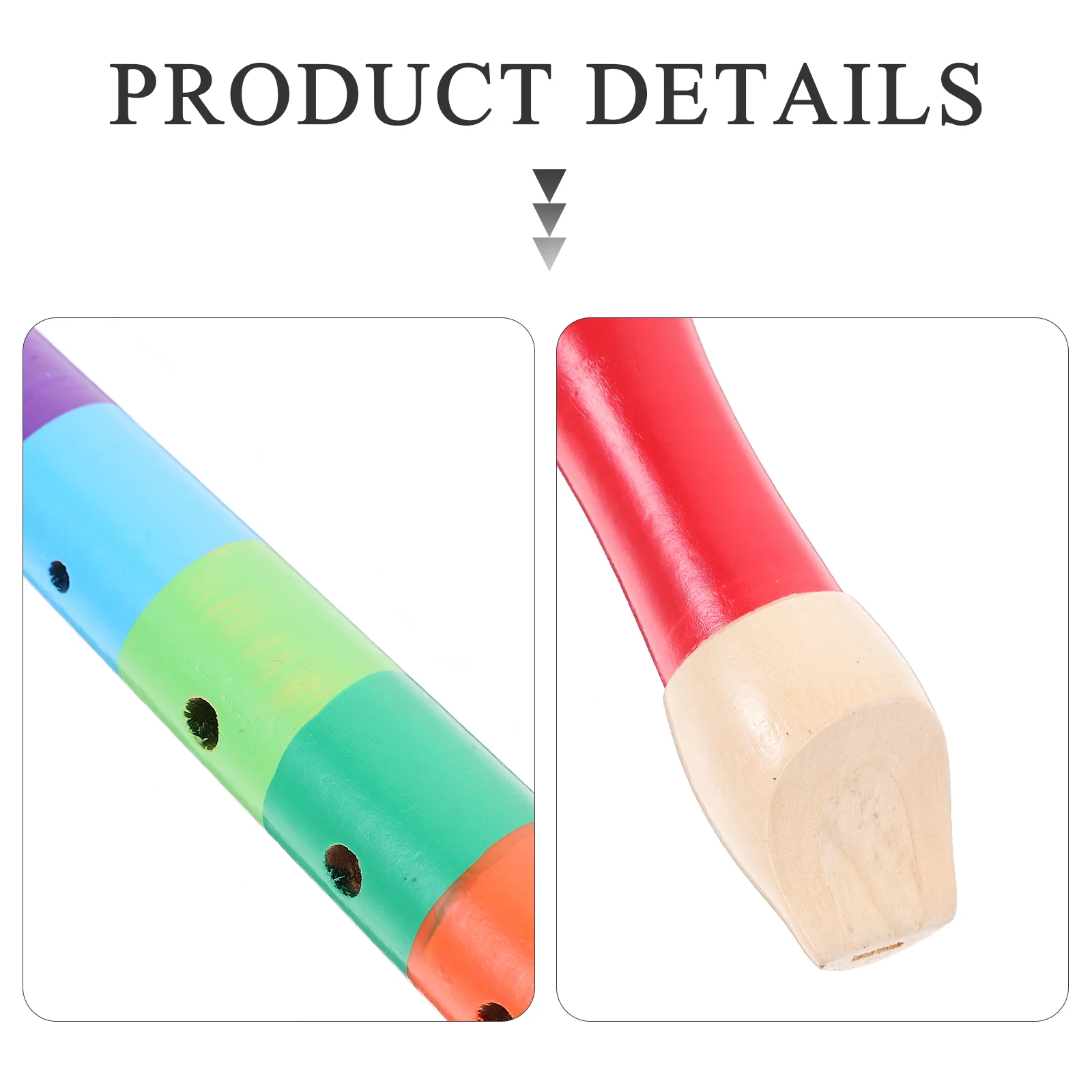 8 Hole Wood Recorder Soprano Instrument Music Flute Audio Clarinet Bamboo Wooden Descant Child