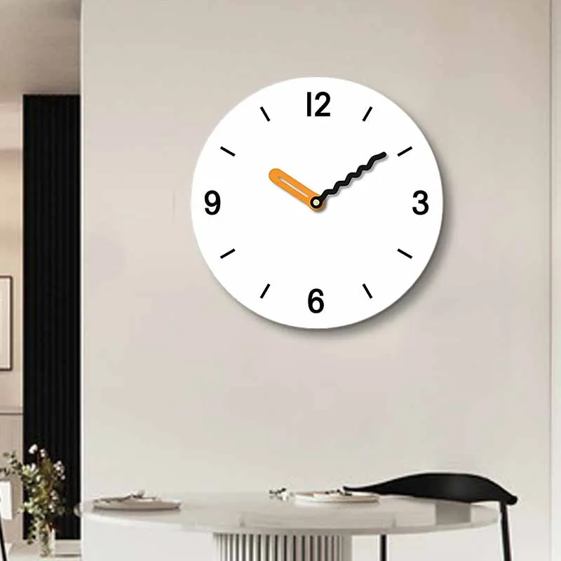 Circular digital wall clock simple and interesting pointer clock silent living room, bedroom office