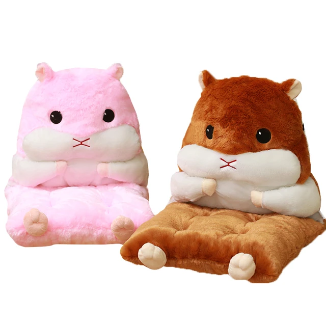 Cartoon Soft Hamster Pillow Animal Seat Cushions Stuffed Plush Sofa Indoor  Home Decor Chair Gift Office Toys