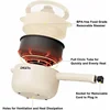 Dezin Electric Cooker, 2L Non-Stick Sauté Pan, Rapid Noodles Cooker, Mini Pot for Ramen (Egg Rack Included) electric steamer 3