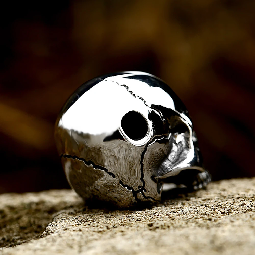 Dragon Head Collana Ciondolo Teschio Biker In Acciaio Inox - Con Pendente A Forma Di Osso Di Pesce, Lunghezza 25 Pollici Collana In Acciaio Inox Osso - Foto 10