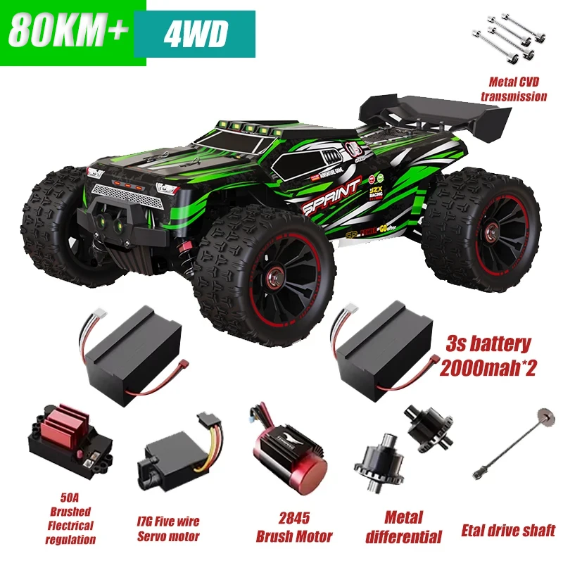 SCY9522PRO 85KM/H 고속 RC카 브러시리스 4륜구동 오프로드 드리프트 무선 조종 자동차 1:16 전문 레이싱카 SCY9522 50KM/H