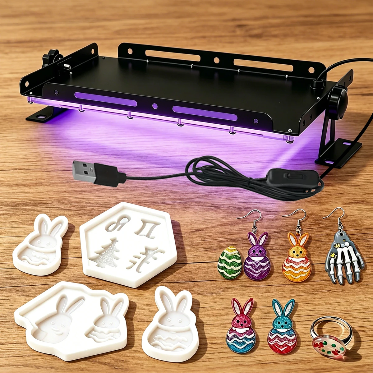 50/96/144LED 휴대용 UV 자외선 레진 램프, USB, 보석, 귀걸이, 열쇠고리, DIY 경화 램프, 부모님을 위한 선물