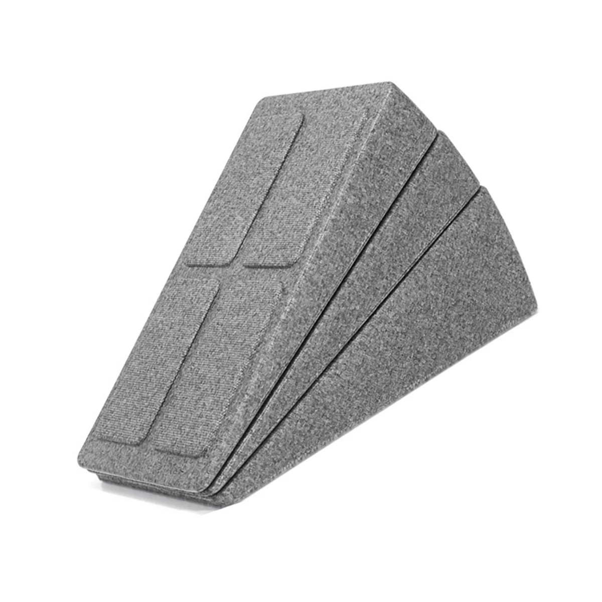 BAAU Squat Wedge Block Adjustable Non-Slip Squat Ramp Wedge Calf Stretcher Slant Board Strength for and Deadlift Gray
