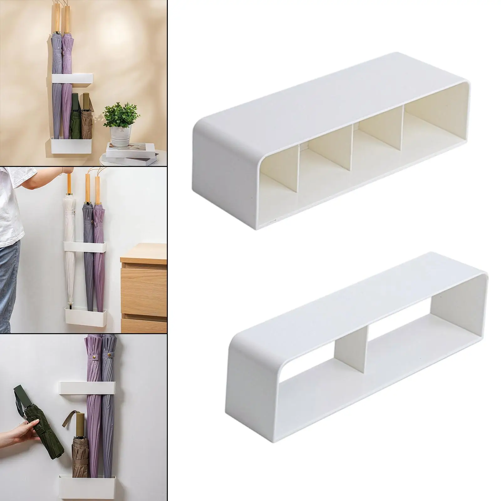 Umbrella Storage Rack Easy-Clean Stand Container Deep Water Accumulation Not Easy Overflow for Hotel Entryway Corridor Entry