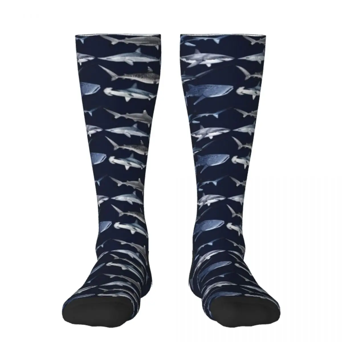 

Носки копия de Shark, Нескользящие короткие мужские хлопковые носки для футбола высокого качества для мужчин и женщин
