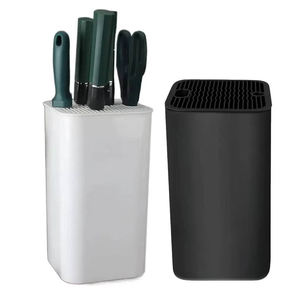 Inserted Design Cutter Holder Square Detachable Cutter Block Multifunctional Space Saving Cutter Storage Rack Chef Tools