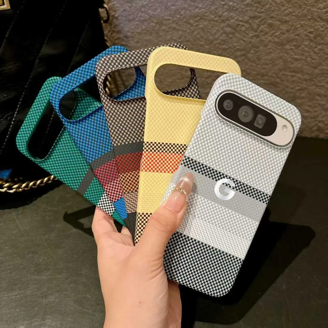 Luxury Slim Carbon Fibre Texture Magnetic Charging Phone Case