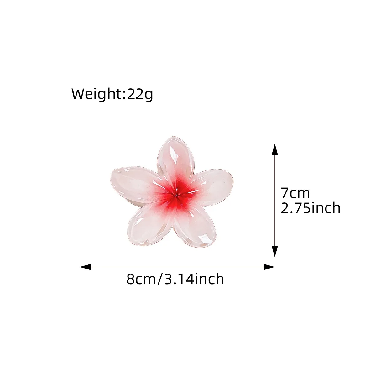2025 New Vacation Egg Flower Hair Clips Hawaii Beach Claws Bohemian Hairpin for Girls Women Hair Claws