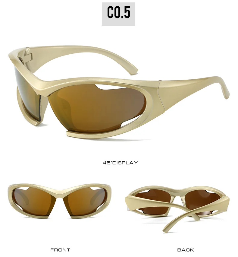 Y2k Punk Sonnenbrille Frauen Luxusmarke Designer Dynamo Rechteck Sonnenbrille für Männer Outdoor-Radsport Sport brille Sonnenbrillen uv400 – Detail 11
