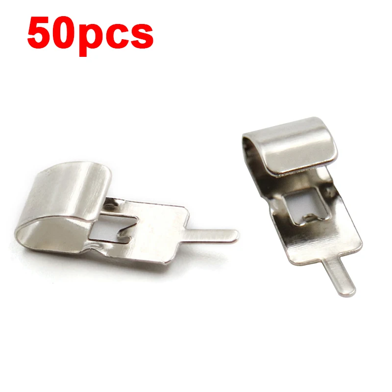 50pcs-Replacement-Metal-Batteries-Spring-Contact-Plate-For-8650 ...