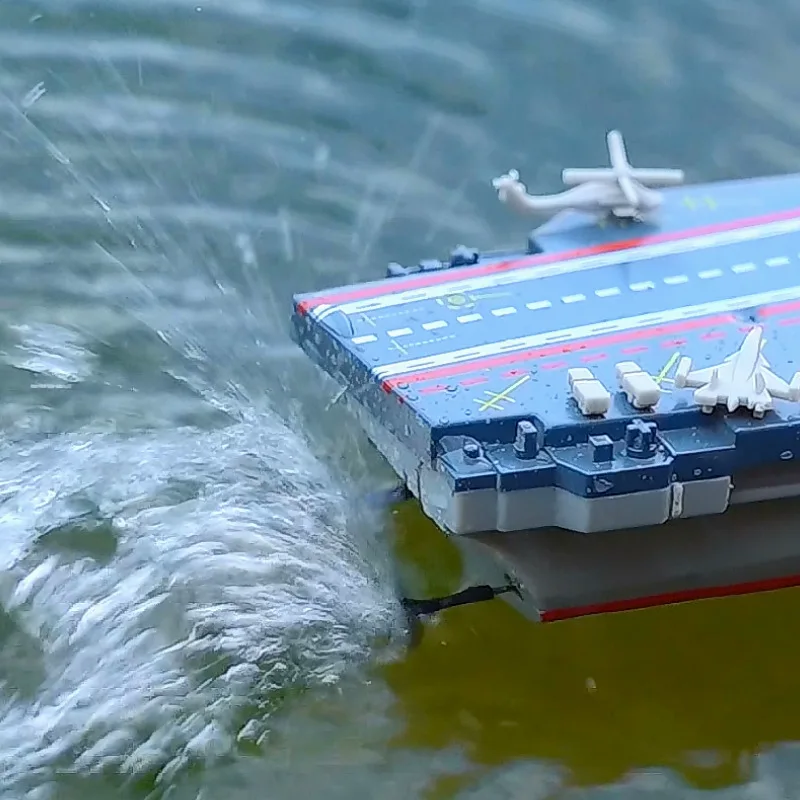 2.4G Mini Aircraft Carrier Military Model Ship Electric Wireless Remote Control Boat Toys for Boys Kids Gifts Children RC Toy remote control boat