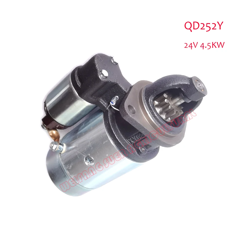 

Starter motor QD252Y 24V / 2409003010000, for Quanchai series engine