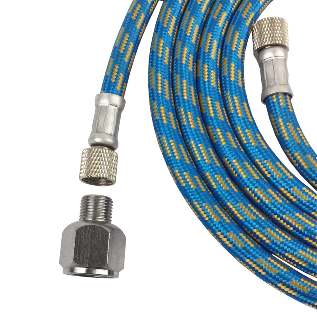 Nylon Braided Airbrush Hose With Standard 1/8male - 1/4female (6FT) Size Fitting On One End Airbrush Spray Pen Accessories 4