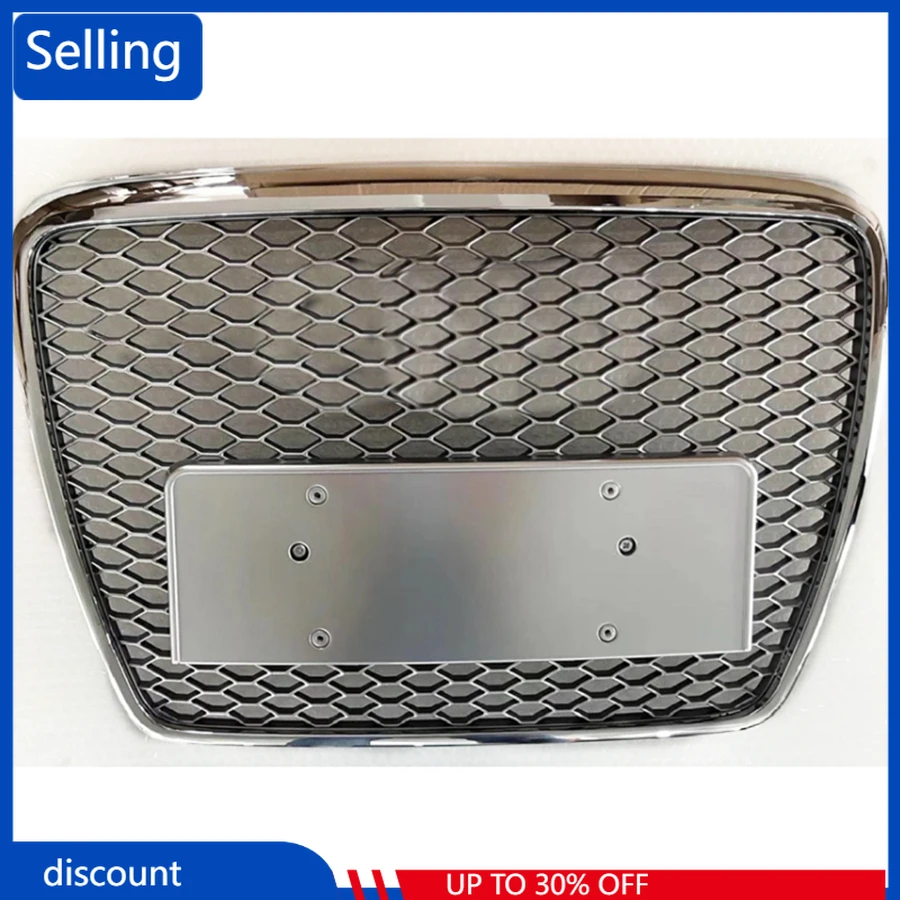 

Car Front Bumper Grill Center Grille for Audi A6/S6 2008 2009 2010 2011 for RS6 Style car-styling grill mesh fast ship