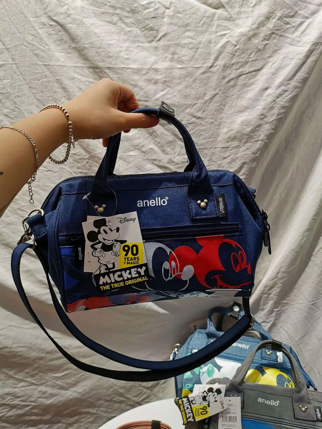 Disney Mickey mouse women men shoulder messenger bag lady minnie handbag Travel bag High capacity