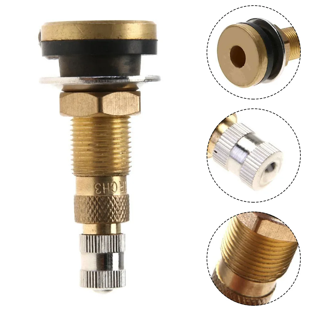 

1pcs TR618A Brass Air Water Tubeless Tire Valve Stem For Agricultural Tractor Construction Farm Vehicle Vacuum Tire Valve Stem
