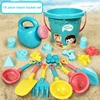 18 PCS Summer Beach Set Toys For Kids Digging Sand Plastic Bucket Watering Bottle Shovels Children Beach Water Game Toys Tools 1