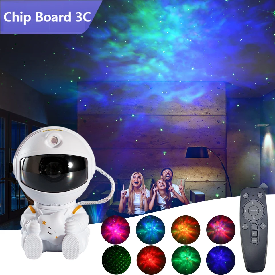 Astronaut Galaxy Projector Night Light Gift Starry Sky Star USB Led Bedroom Night Lamp Child Birthday Decoration Remote Control