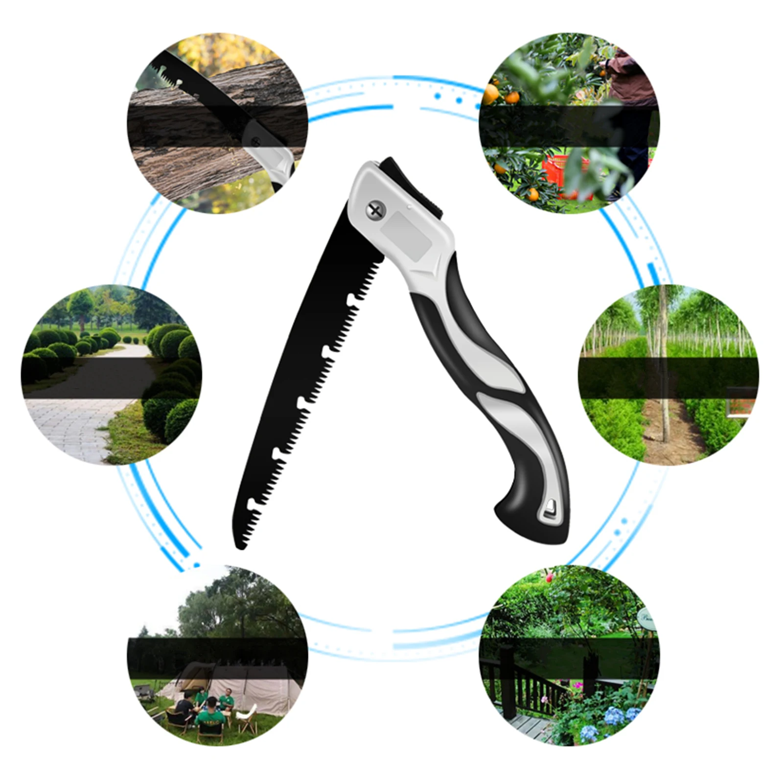 Woodworking Saw Household Tool Hand Saw Pruning Saw Folding Saw for Outdoors Bushcraft Hiking Garden Dry Wood Pruning Saw 4