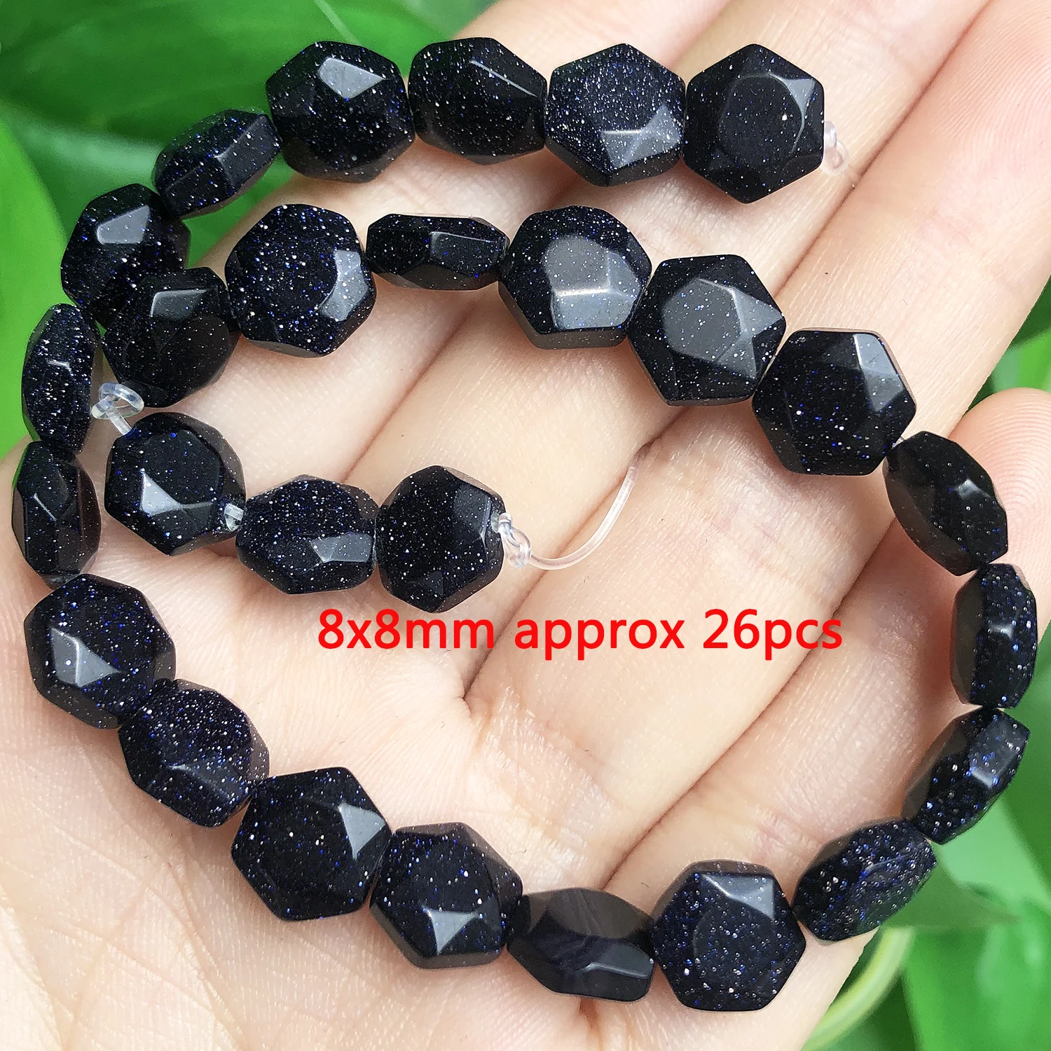 Enhance your craft with these Natural Blue Sandstone Irregular Faceted Beads for DIY Jewelry and Bracelet Making.