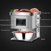 110V 220V Meat Cutting Machine Commercial Stainless Steel Desktop Fresh Meat Slicer For Sale 5