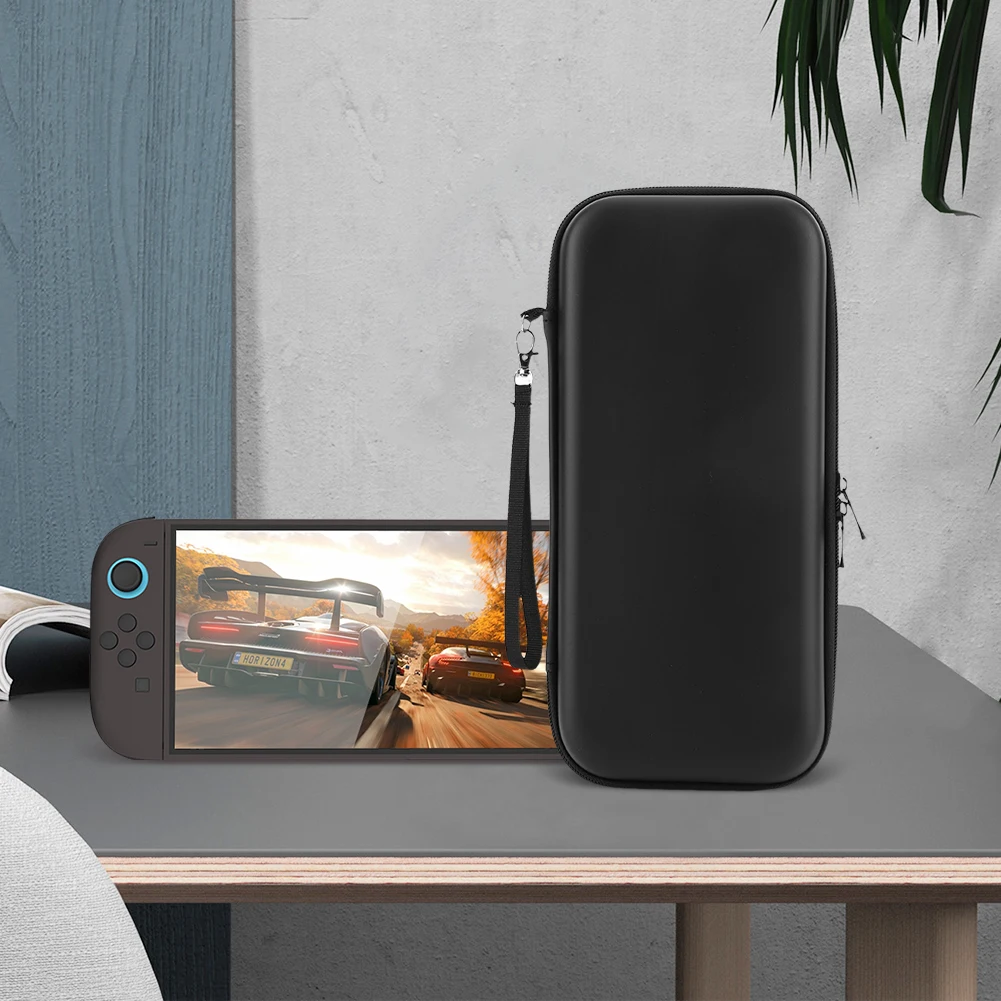 PU Carrying Case for Switch 2 Organizer Bag Shockproof Anti-scratch with 10 Game Cards Holder for Switch 2 Handheld Game Console