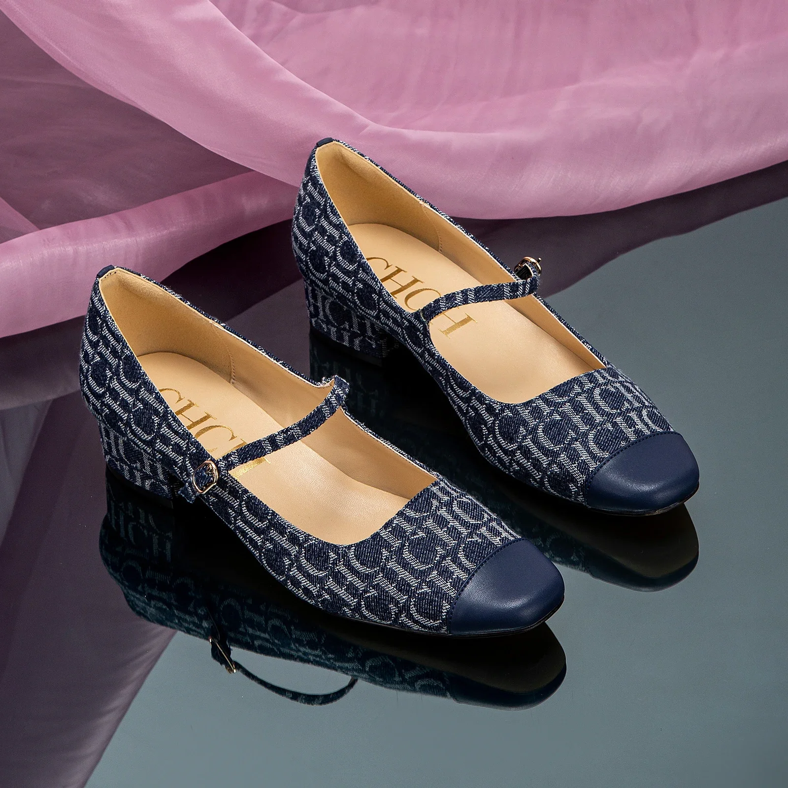 أحذية ماري جين الجديدة النسائية الكلاسيكية ذات الأ...