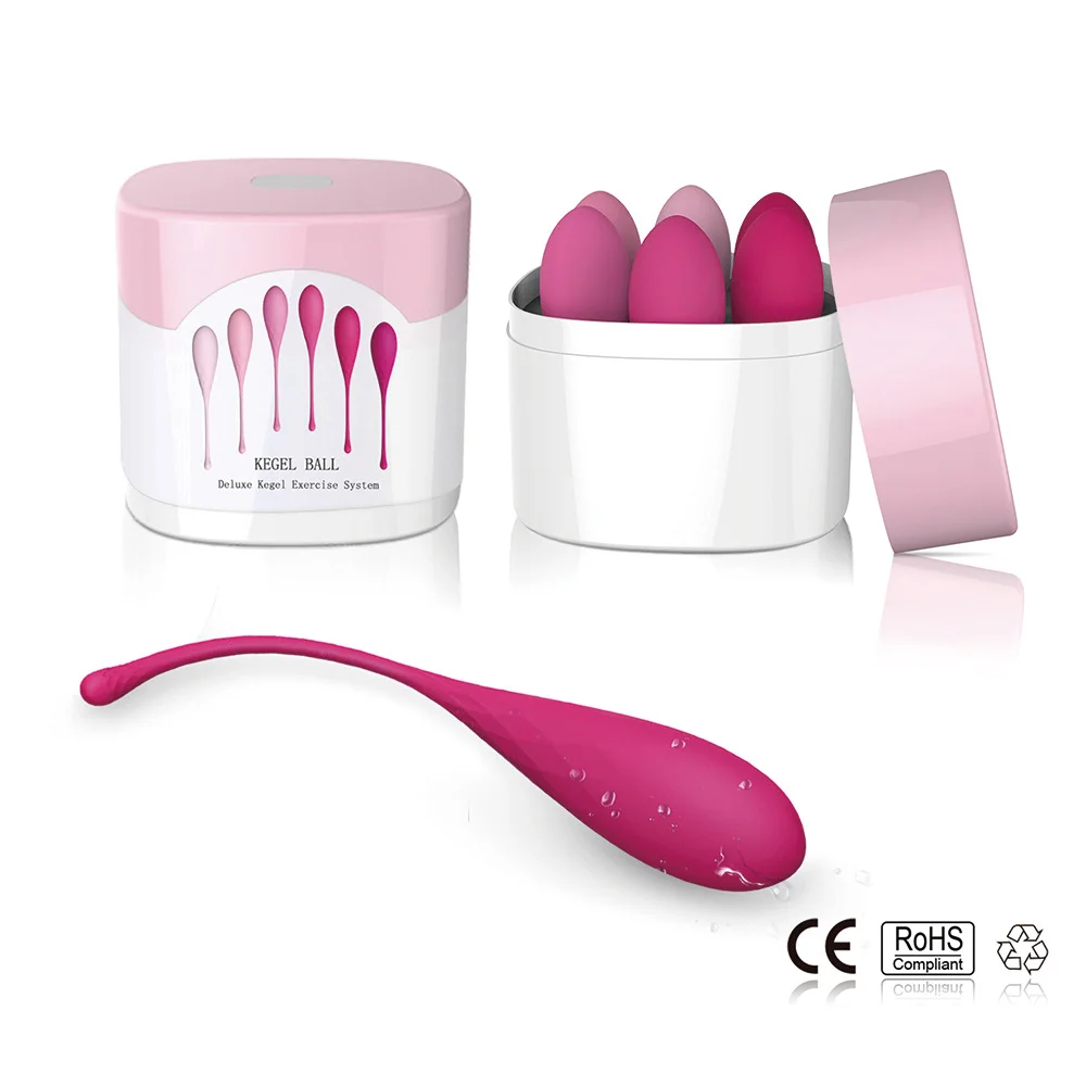 6pcs Kegel Exercise Vaginal Balls for Women Safety Silicone Geisha Ball Pelvic Floor Muscle Tightening Trainer