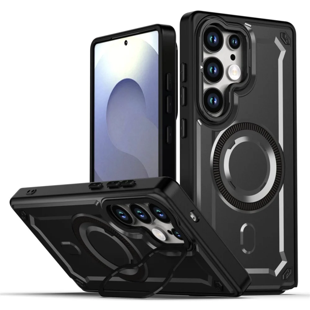 حافظة مغناطيسية بحامل عدسات قابلة للطي لهاتف سامسو...