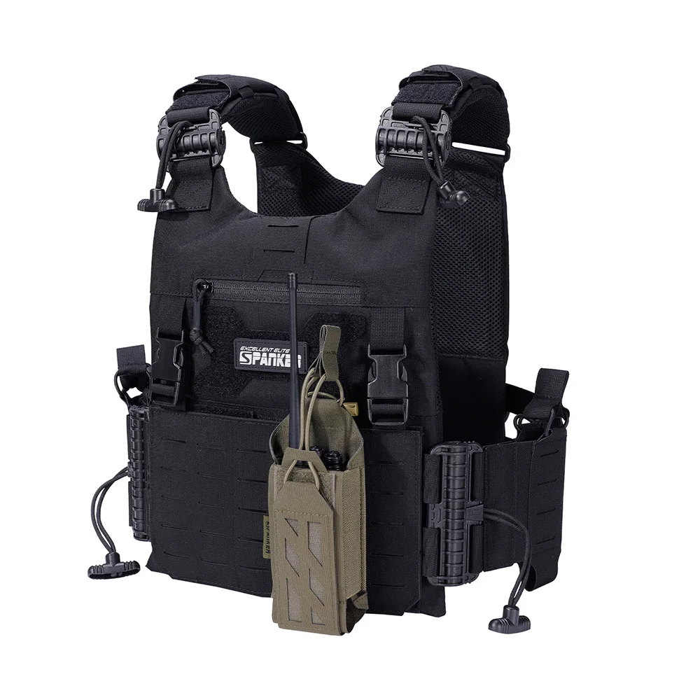 500D Tactical Walkie Talkie Pouch Nylon Molle Radio Pouch Portable Outdoor Hunting Sports Phone Holder Interphone Holster 6