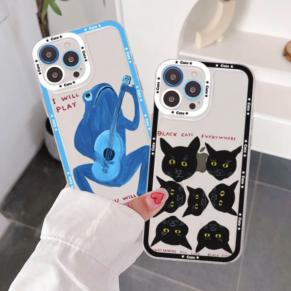 Custodia Per Telefono David Shrigley Visual Arts Per Samsung S 20 S 21 S 22 S 23 Lite Plus Ultra Mobile Cover