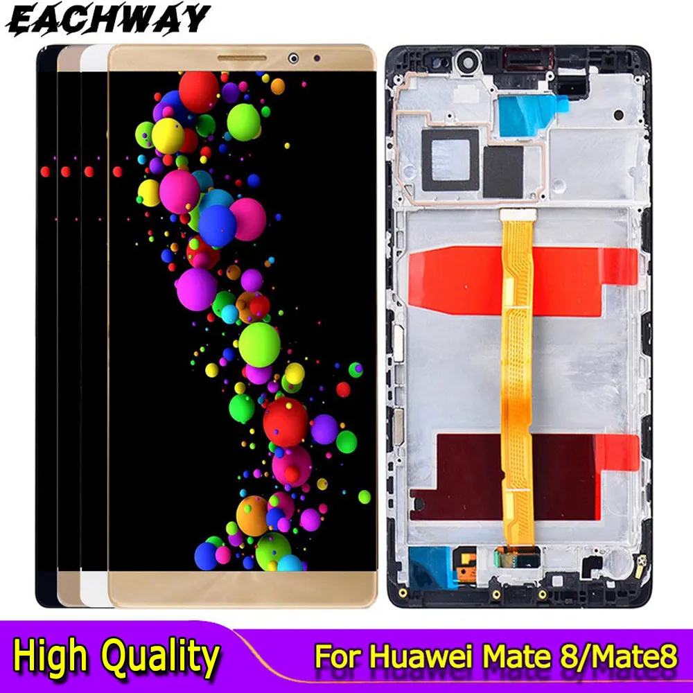 

ЖК-дисплей 6,0 дюйма для Huawei Mate 8, сенсорный экран, дигитайзер в сборе, Замена для Huawei Mate8, ЖК-дисплей, телефон
