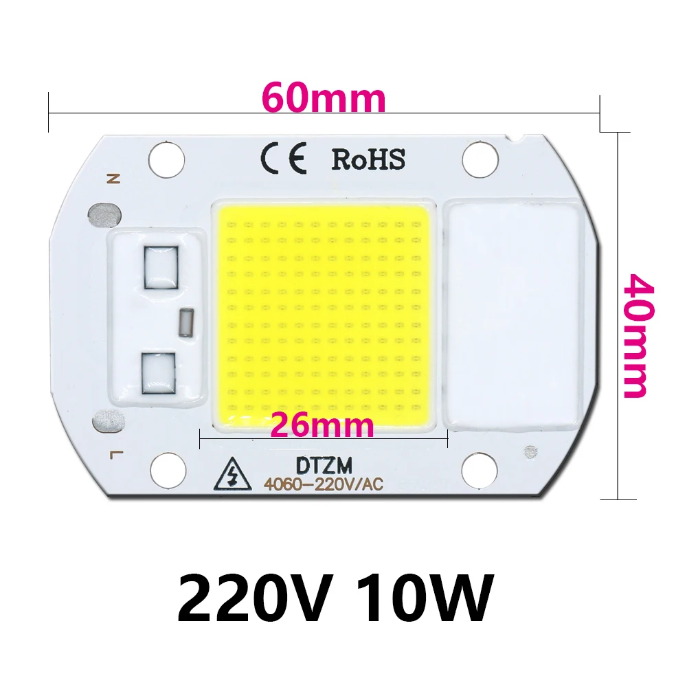 LEDCOB 5W Chip 50w Led High Power Led bulb 220V 20w 30w LED Bulb White High Lumen Lamp For Outdoor Indoor FloodLight For DIY LED