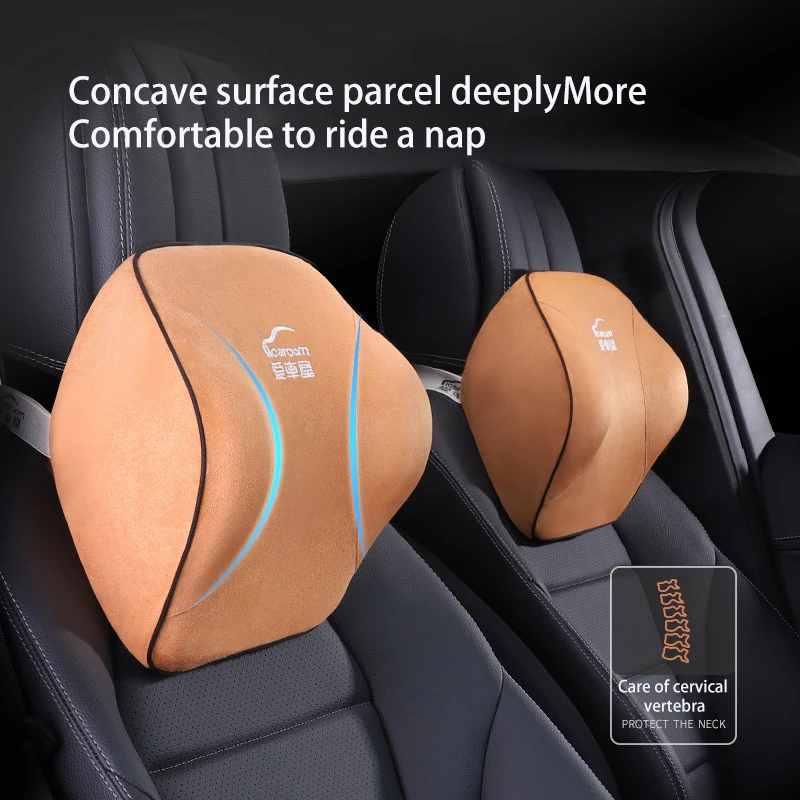 Car Head Pillow Lumbar Support for The Back of The Cervical Spine S-Class Seat  Driving car Home Lumbar Cushion Car Seat Pillow - AliExpress