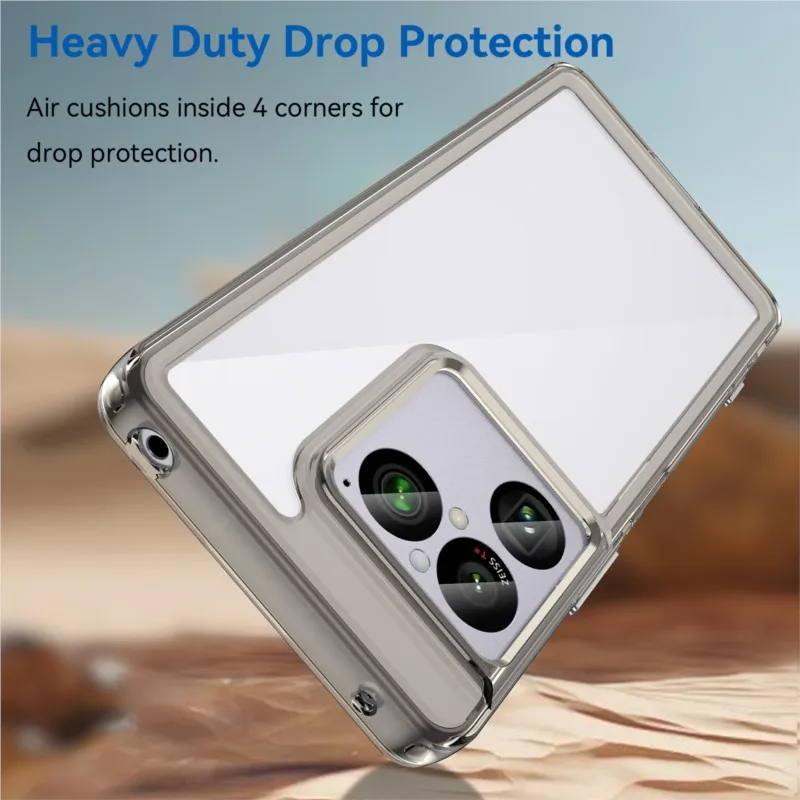 Luxury Slim Transparent Shockproof Phone Case with Lens Protection