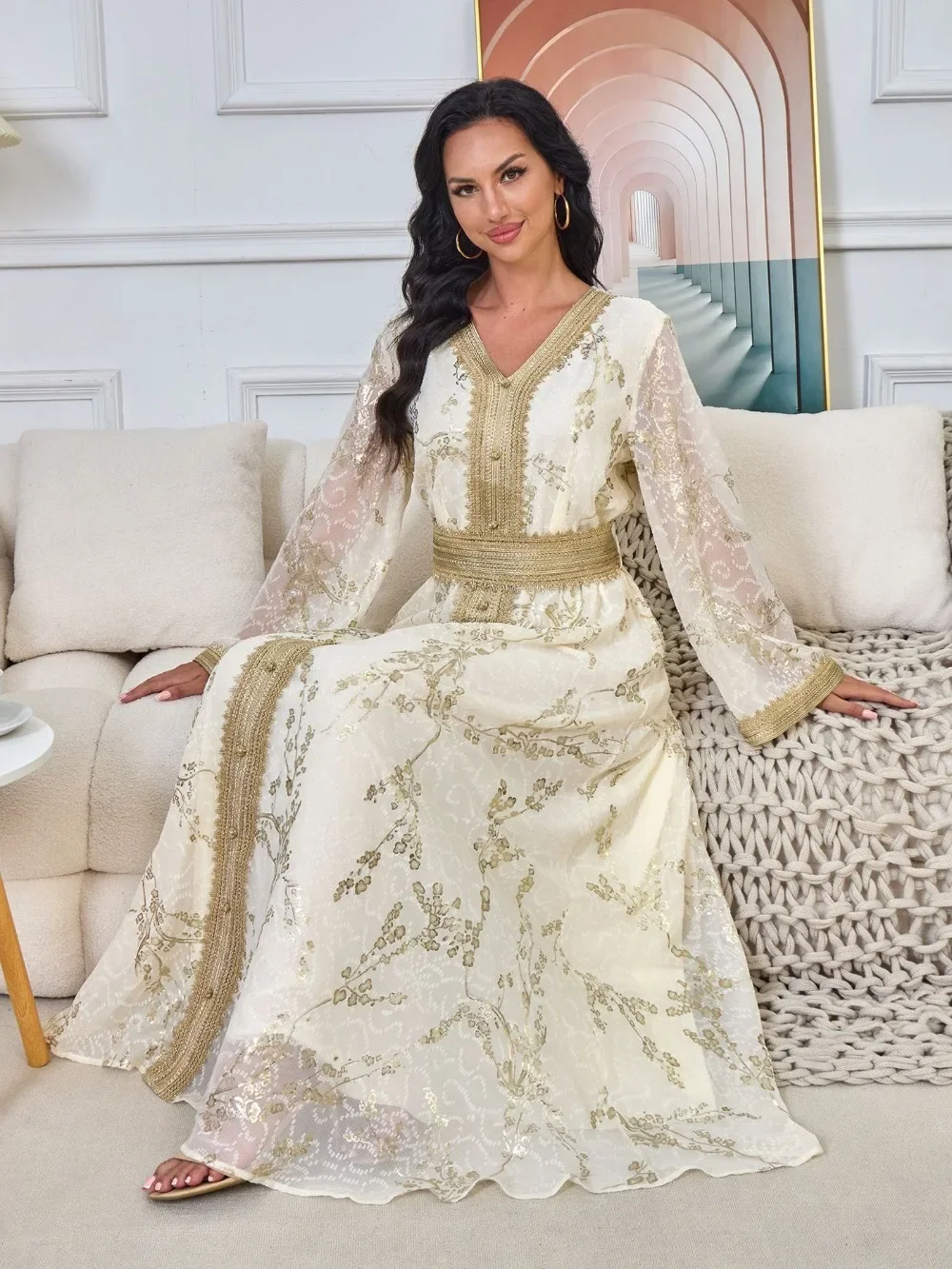 chinese dress ladies Qianliniuinc Kaftan Dresses for Women