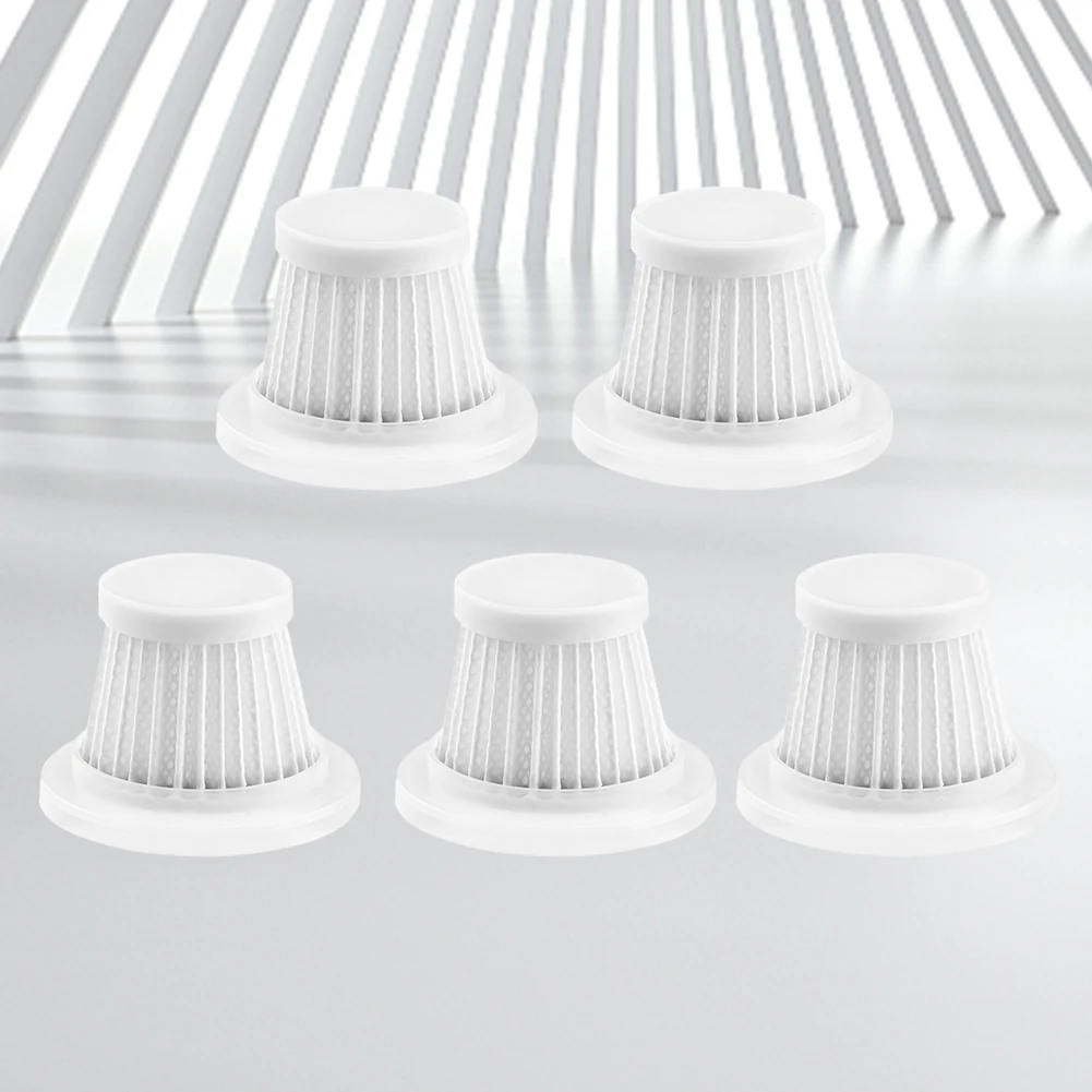 HEPA Car Vacuum Filter Washable Cordless Vacuum Cleaner Filter Easy Installation and Removal 5pcs Car Cleaner Accessories wireless vacuum cleaner vacuum cleaner portable vacuum cleaner handheld vacuum cleaner hepa filter kit