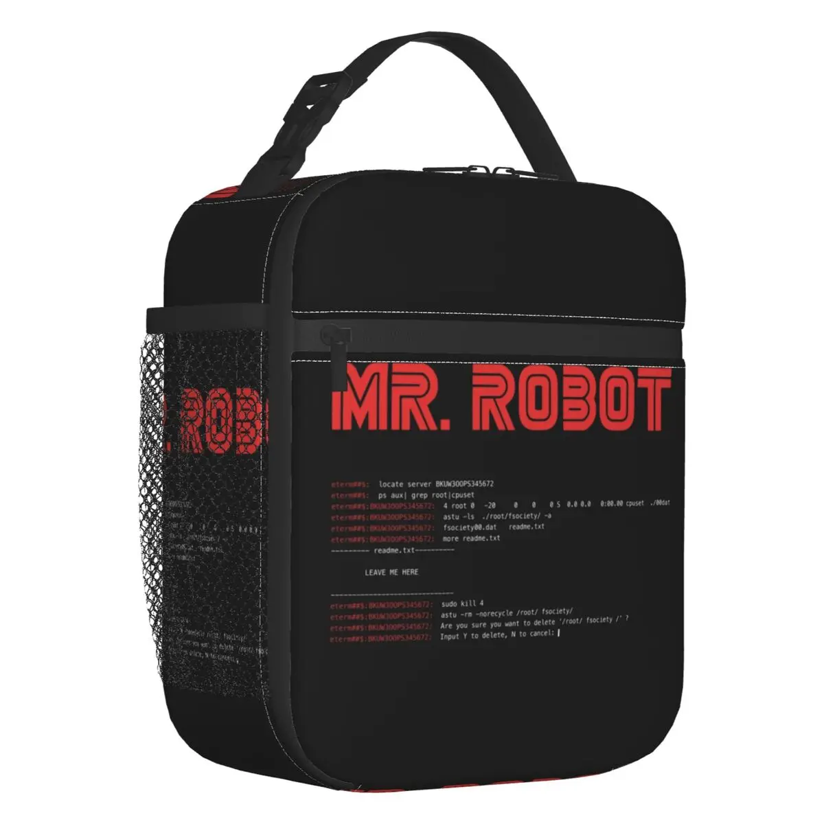 

Сумасшедшая изолированная сумка для ланча Mr Robot для женщин, термоохладитель для программатора Arch Linux, для пляжа, кемпинга, путешествий