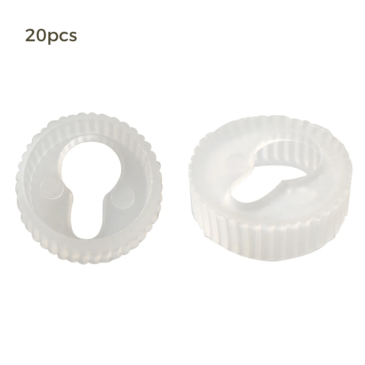 Description Picture 5 of item20Pcs Plastic Keyhole Fastener Photo Picture Oil Painting Mirror Frame Hanger Fixing Bracket Hanging Hook Round 20mm Transparent