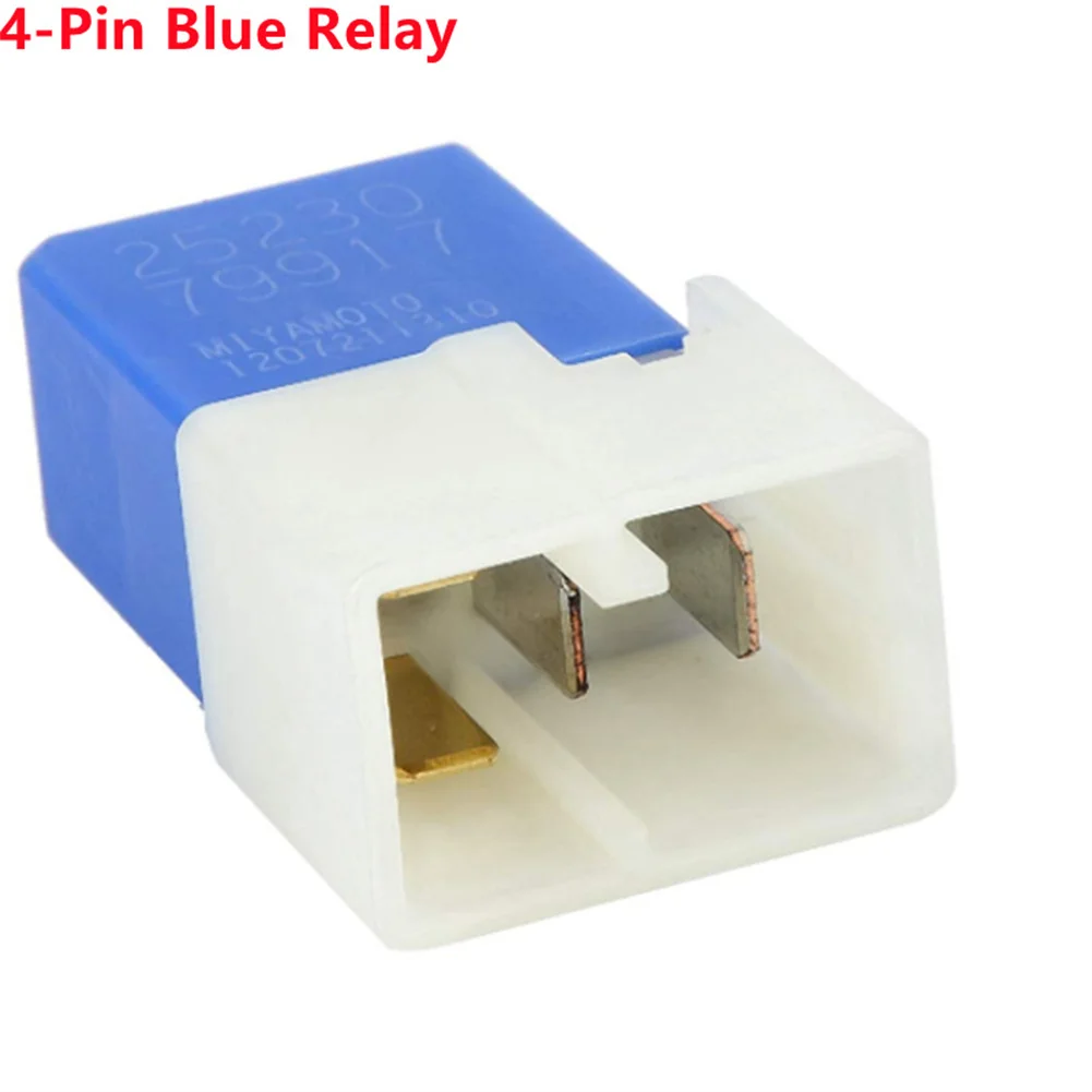 1pc Car Electrical Relay Replacement Parts Metal Plastic 4 Pin