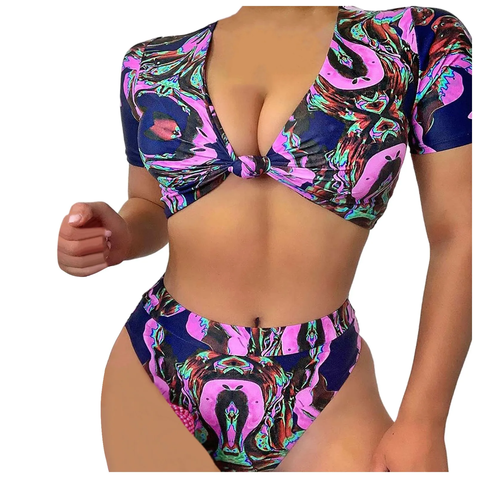 

Sexy Swimsuit Women Bikini 2022 Print Push Up Swimwear Women Brazilian Bikini Set Female Beach Bathing Suit Biquini Bathers