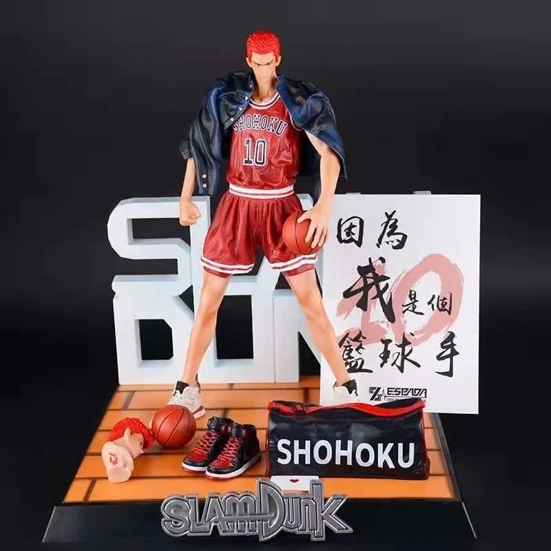 

Anime Slam Dunk Sakuragi Hanamichi GK PVC Action Figure Collectible Model Doll Toy 33cm