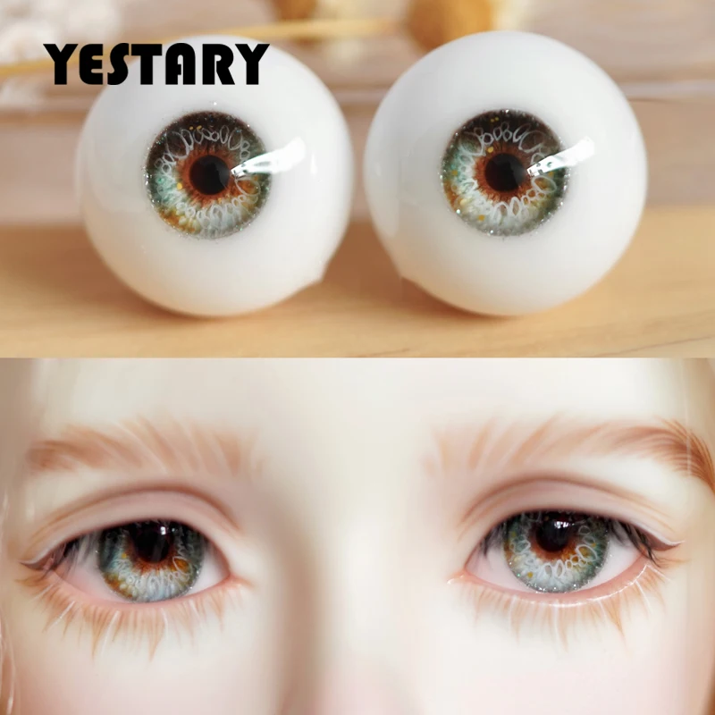 

Глаза YESTARY для игрушек, шарнирные куклы, аксессуары 1/2, 1/3, 1/4, 1/6, смоляные Глазные яблоки 10/12/14/16 мм, кукольные глаза для кукол, поделки для девочек, подарок