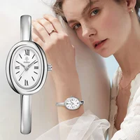 YaLaLuSi brand luxury bracelet model women's quartz watch, fashionable gold design style, simple dial, gift box, women's gift - Image 4