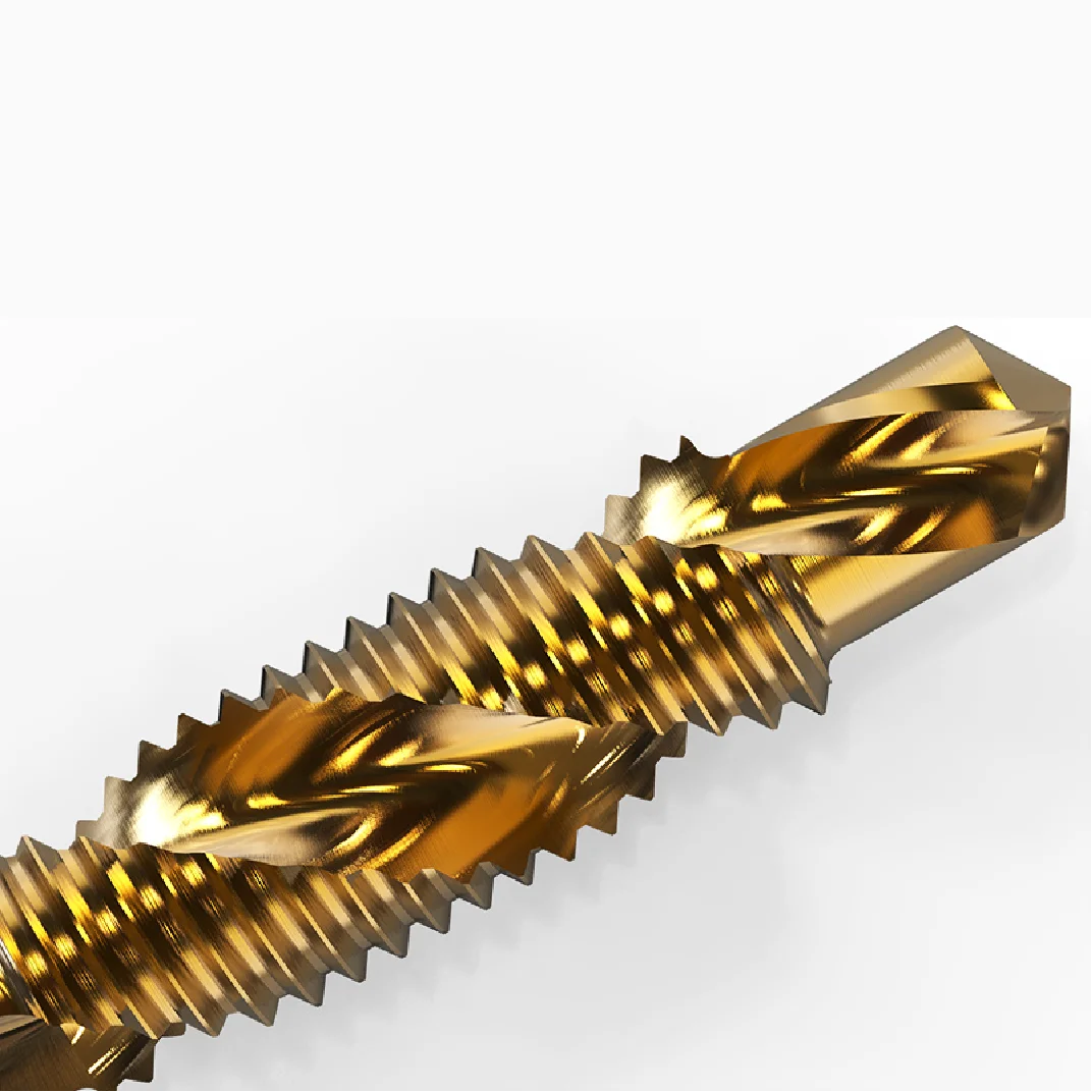 Hand Tool Titanium Plated Hex Shank HSS Screw Thread Metric Tap Drill Bits Screw Machine Compound M3 M4 M5 M6 M8 M10