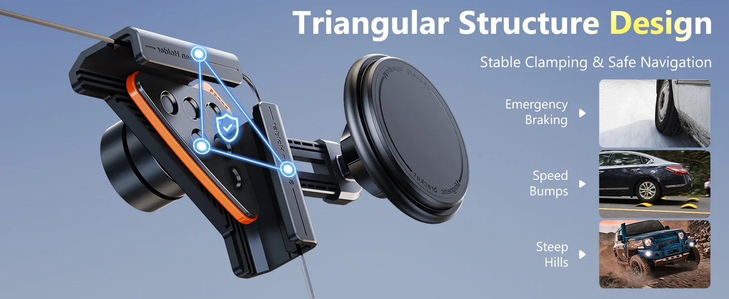Eary Car Phone Mount 360°Adjustable for Tesla Model Y Accessories Phone Holder for Tesla Model 3/Y Screen for iPhone 17 16 15 14