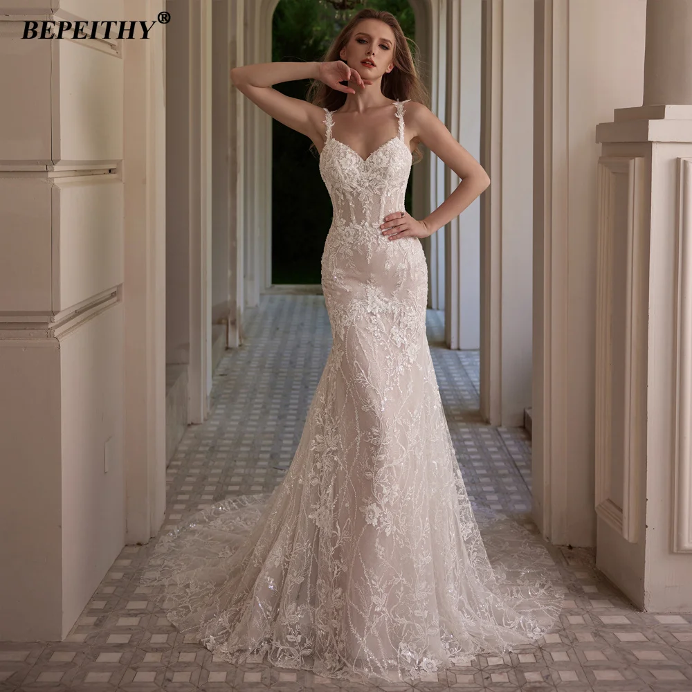 mermaid champagne wedding dresses Mermaid Wedding Dresses